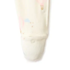 Pyjama in fluweel met luchtballonprint voor premature meisjes