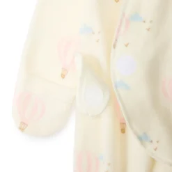 Pyjama in fluweel met luchtballonprint voor premature meisjes