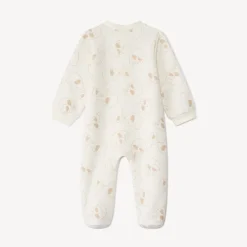 Pyjama in fluweel met olifantenprint voor babyjongens