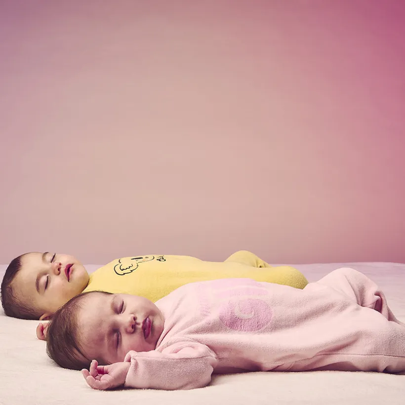 Pyjama in fluweel met print Mummy's girl meisjes