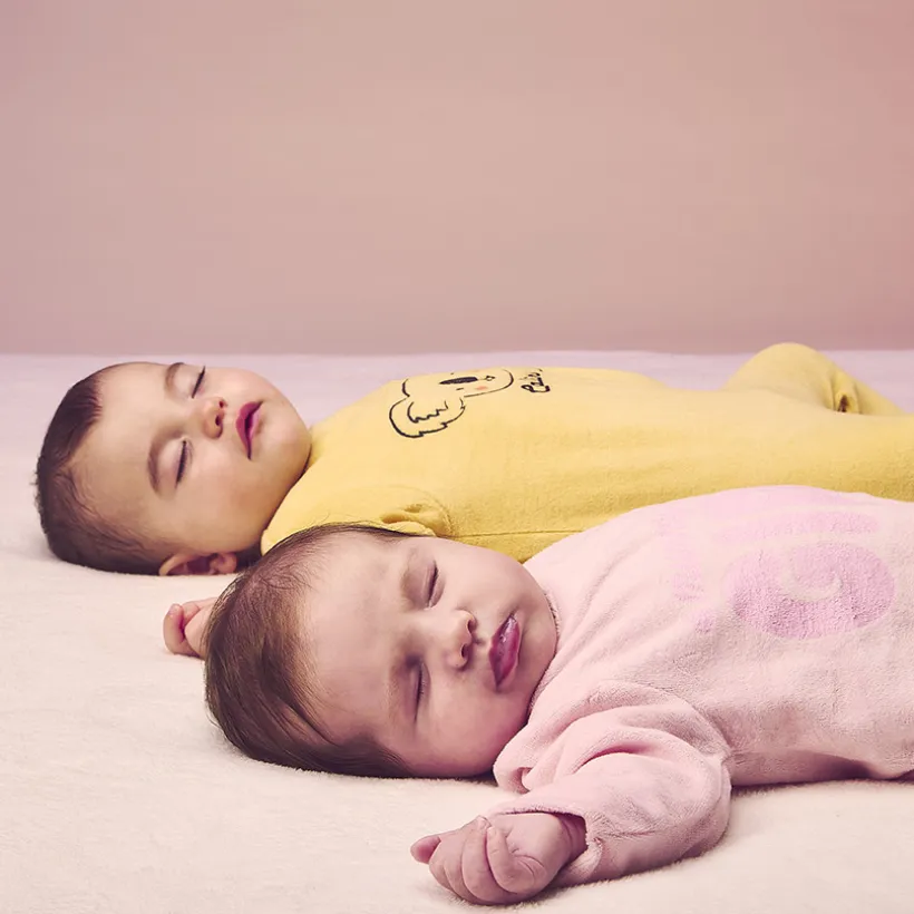 Pyjama in fluweel met print Mummy's girl meisjes