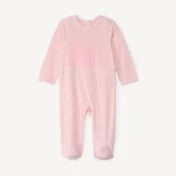 Pyjama in fluweel met print Mummy's girl meisjes