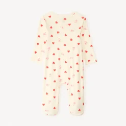 Pyjama in gaas met hartjesprint meisjes (openingen variëren naargelang de leeftijd)