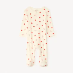 Pyjama in gaas met hartjesprint meisjes (openingen variëren naargelang de leeftijd)