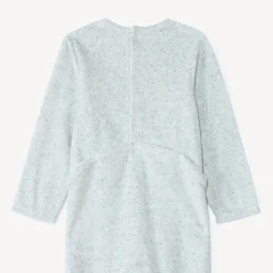 Pyjama in Ottomaanse fluweel met geborduurde tijgerpatch voor babyjongens met verschillende sluitingen afhankelijk van de leeftijd