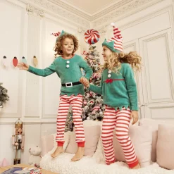 Pyjama + Kerstelf muts voor jongen