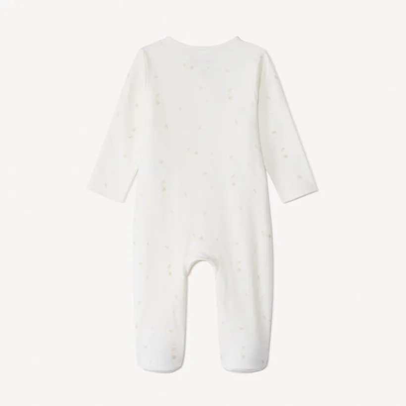 Pyjama met ritssluiting en 2-in-1 print voor baby