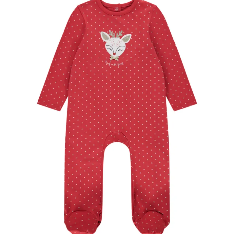 Pyjama met stippen voor baby met verschillende openingen volgens leeftijd