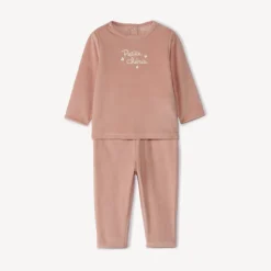 Pyjama set in fluweel met fantasieprint meisjes