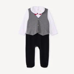 pyjama smoking 2-in-1 effect met jersey strikje voor babyjongens