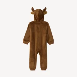Pyjama topper in sherpa met speelse kerstrendierkap voor babyjongens