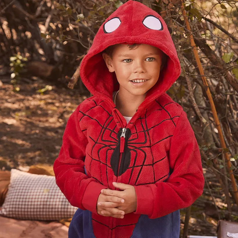 Pyjama topper in sherpa Spider-Man Marvel jongens