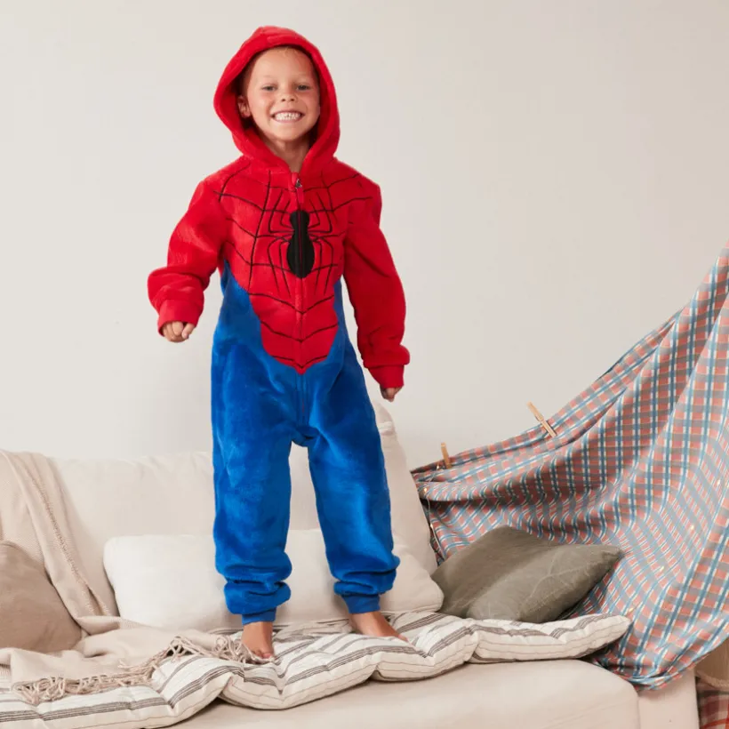 Pyjama topper in sherpa Spider-Man Marvel jongens