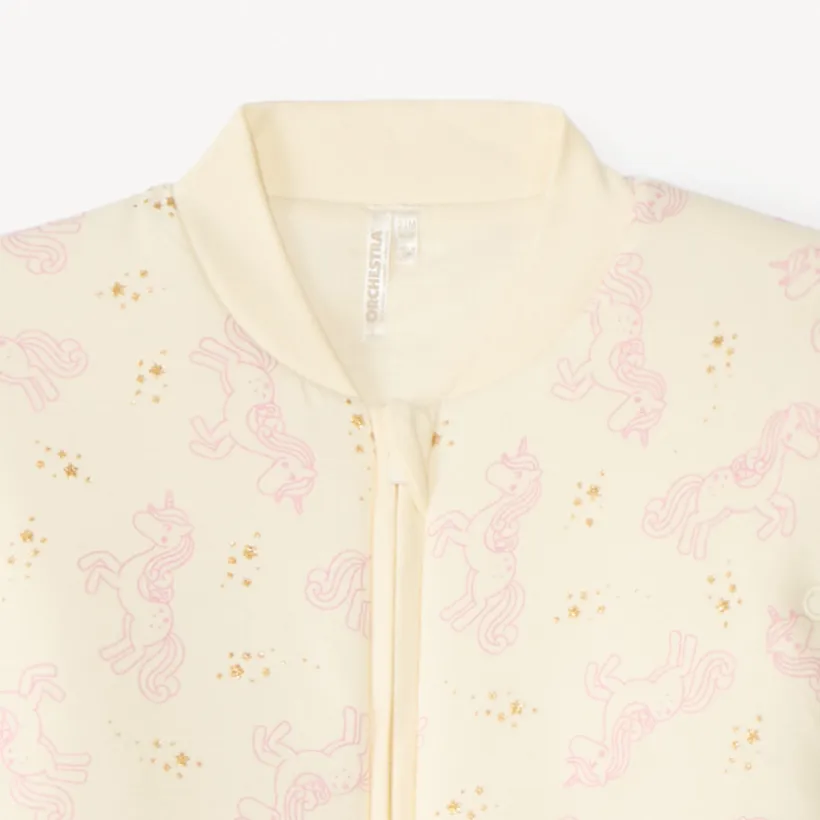 Pyjama topper met fantasieprint en afneembare lange mouwen meisjes