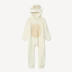Pyjama topper sherpa met speelse hertenkap meisjes