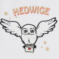 Pyjama uit twee delen van jersey met geborduurd patroon van Hedwig uit Harry Potter