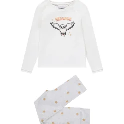 Pyjama uit twee delen van jersey met geborduurd patroon van Hedwig uit Harry Potter