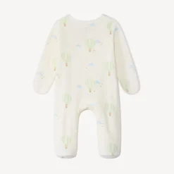 Pyjama van fluweel met luchtballonnenprint voor premature baby’s