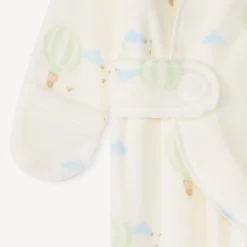 Pyjama van fluweel met luchtballonnenprint voor premature baby’s
