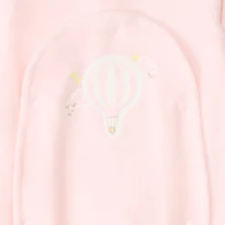 Pyjama van fluweel met luchtballonpatch voor premature babymeisjes