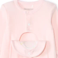 Pyjama van fluweel met luchtballonpatch voor premature babymeisjes