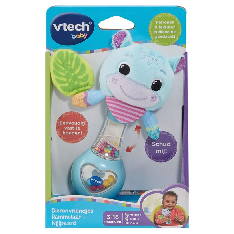 Rammelaar Animal Friends Nijlpaard Blauw