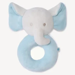 Rammelaar olifant van fluweel voor babyjongens