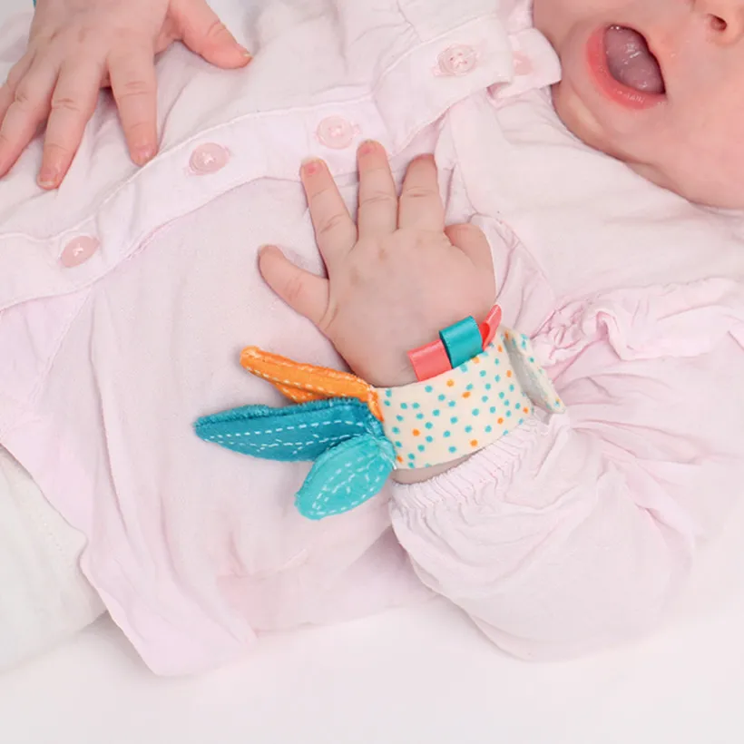 Rammelaar voet en hand met verstelbare sokjes en armbandjes