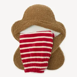 Rangepyjama biscuit de Noël in sherpa jongens
