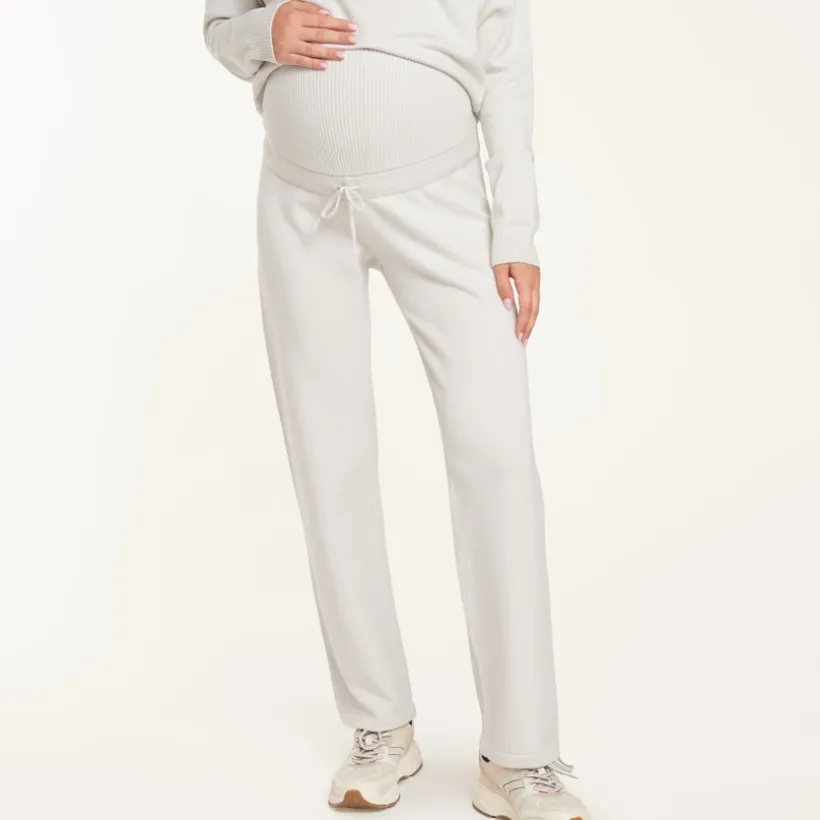 Rechtdoende zwangerschaps joggingbroek met hoge tailleband