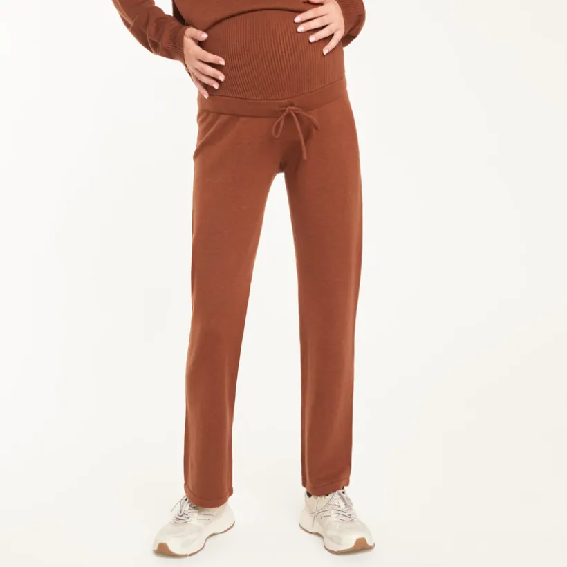 Rechtdoende zwangerschaps joggingbroek met hoge tailleband