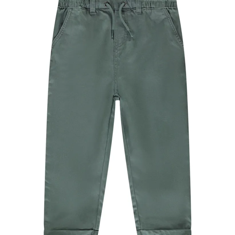Rechtdoor broek van stof voor baby jongen
