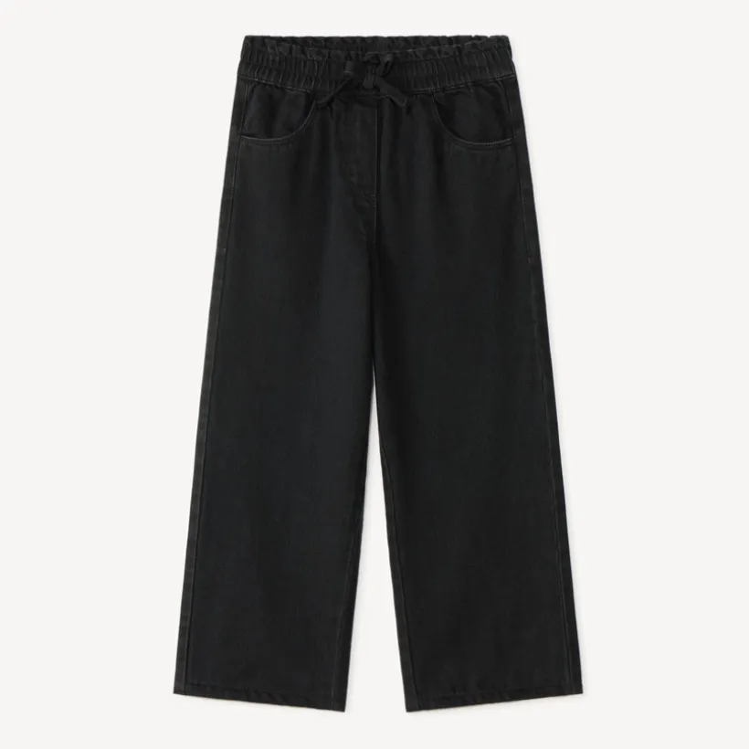 Rechtdoorlopende, ruime effen jeans meisjes