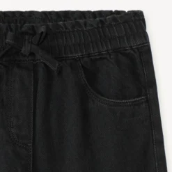Rechtdoorlopende, ruime effen jeans meisjes
