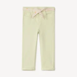 Rechtdoorstoot jeans met strikceintuur meisjes.
