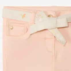 Rechtdoorstoot jeans met strikceintuur meisjes.