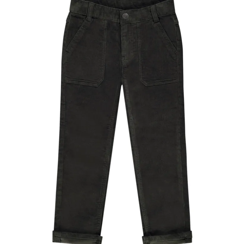 Rechte broek in fluweel jongens