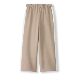 Rechte broek met effen kleur en contrasterende zijstrepen meisjes