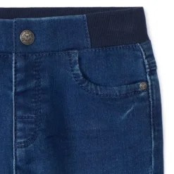 Rechte jeans met elastische taille voor babyjongens