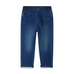 Rechte jeans met elastische taille voor babyjongens