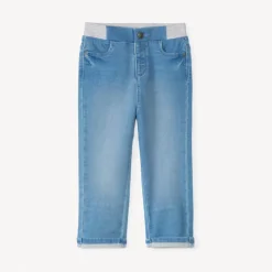 Rechte jeans met elastische taille voor babyjongens