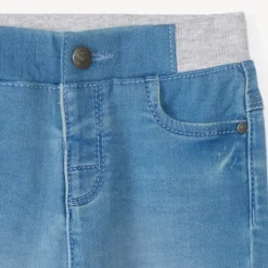 Rechte jeans met elastische taille voor babyjongens