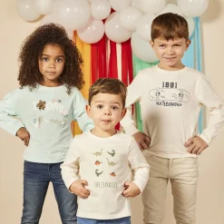 Rechte jeans met elastische taille voor babyjongens