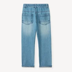 Rechte jeans met inzetstukken jongens