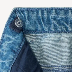Rechte jeans met inzetstukken jongens