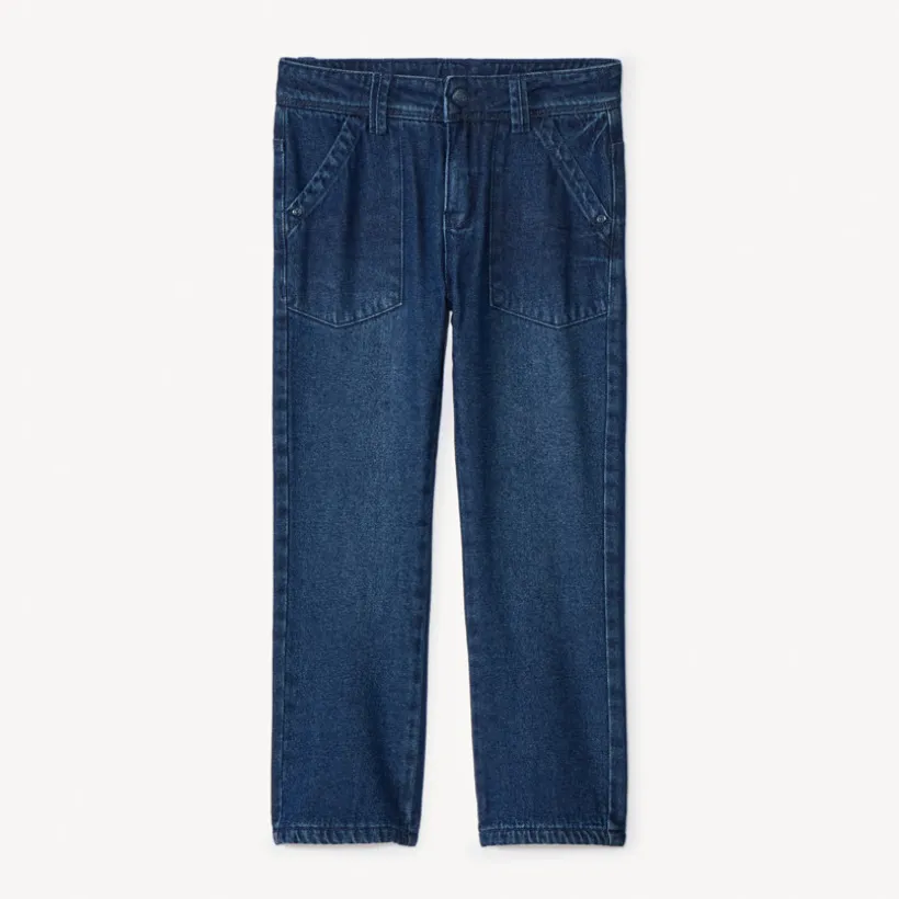 Rechte jeans met microfleece voering jongens