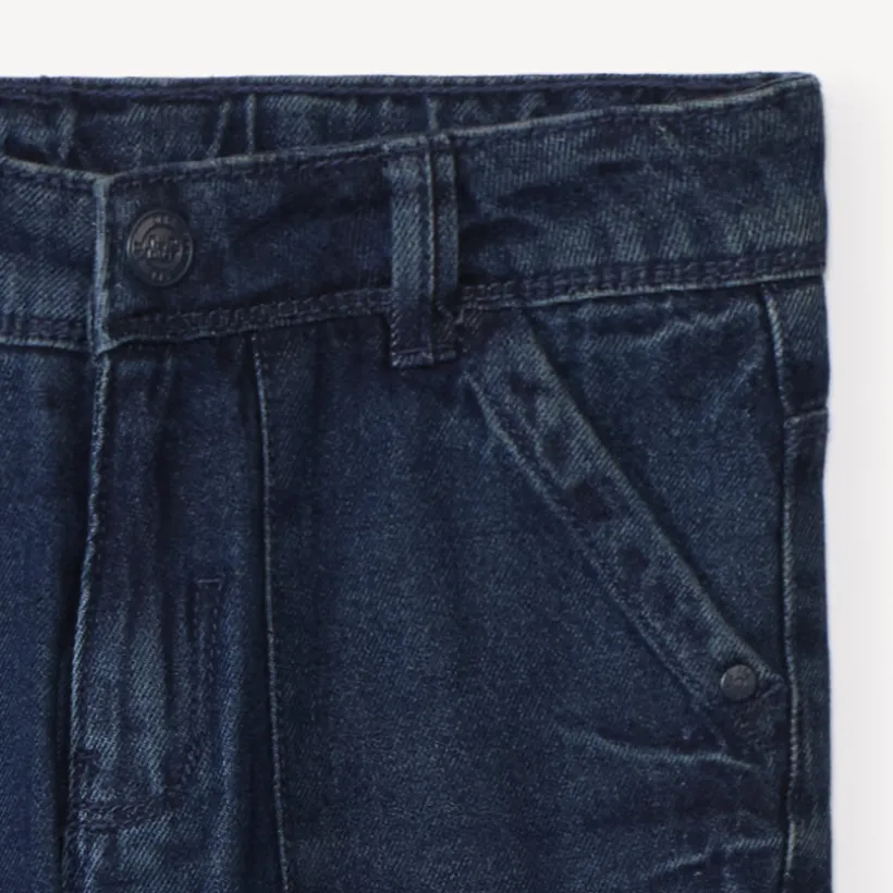 Rechte jeans met microfleece voering jongens