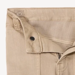 Rechte jeans van overgeverfd effen denim jongens