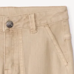 Rechte jeans van overgeverfd effen denim jongens