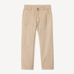 Rechte jeans van overgeverfd effen denim jongens
